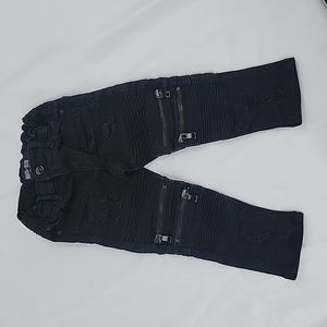 8IGHTH DSTRKT NY 2T Black Distressed Jeans